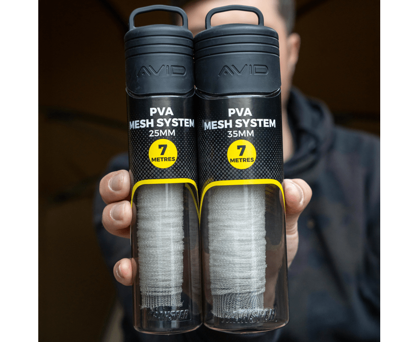 Sistema de malla de PVA Avid Carp 35 mm - Tienda Carpfishing
