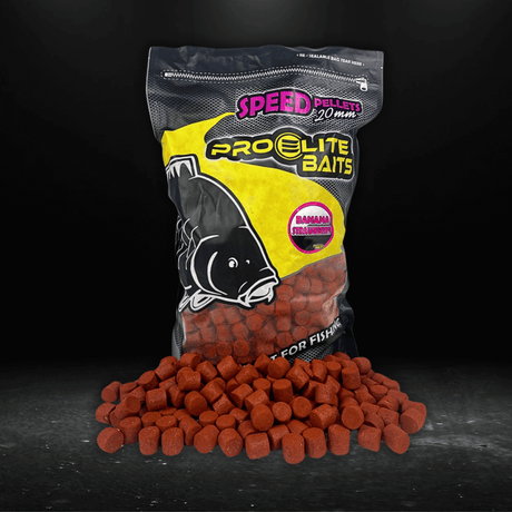 Speed Pellets Pro Elite Baits Banana Strawberry 20 mm 4,5 Kg - Tienda Carpfishing