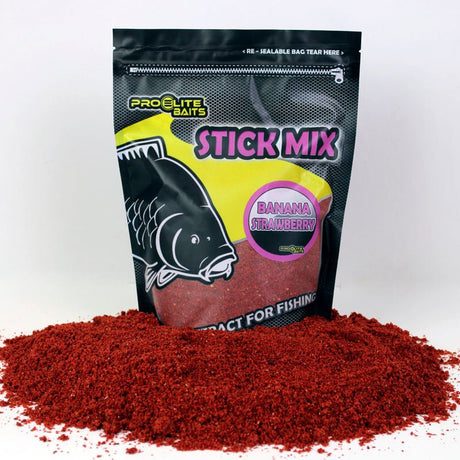 Stick Mix Pro Elite Baits Banana Strawberry 800 g - Tienda Carpfishing