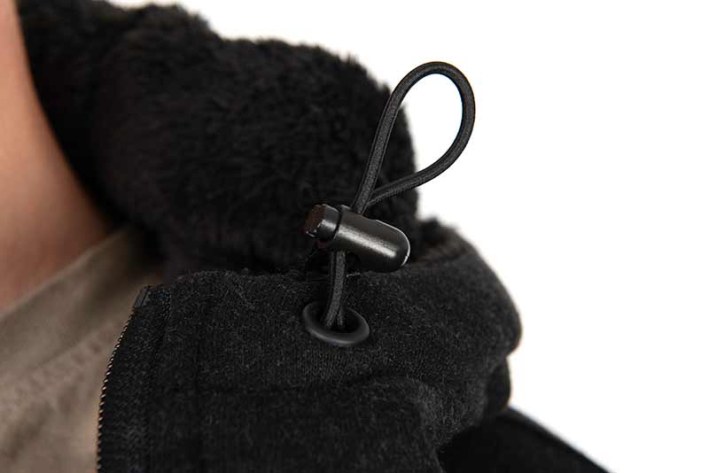Sudadera Fox Sherpa Negra/Naranja - Tienda Carpfishing