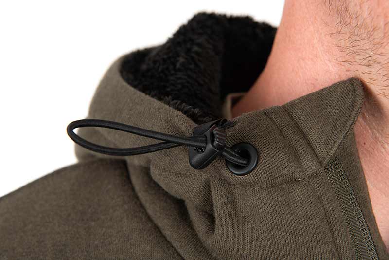 Sudadera Fox Sherpa Verde/Negra - Tienda Carpfishing