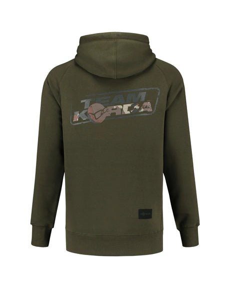 Sudadera Korda Kore TK Verde Oscuro con capucha - Tienda Carpfishing