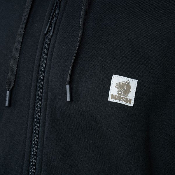 Sudadera Nash Make It Happen con cremallera Negra - Tienda Carpfishing
