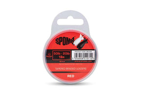 Trenzado cónico Spomb Rojo 0,20 - 0,38 mm - 3 x 10 m - Tienda Carpfishing
