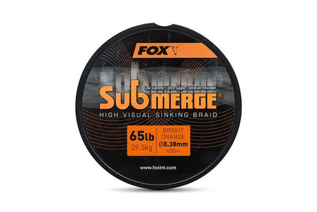 Trenzado Fox Submerge Sinking Naranja 600 m - Tienda Carpfishing