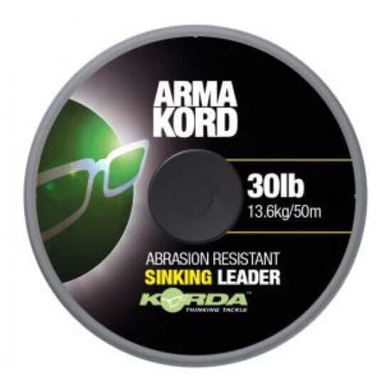 Trenzado Korda Arma Kord Sinking Verde 50 m - Tienda Carpfishing