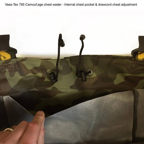 Vadeador Vass Tex 785 E Series Chest Camo - Tienda Carpfishing