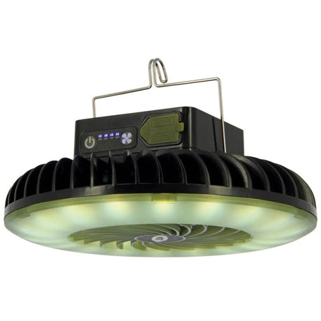 Ventilador NGT con luz para refugio - Tienda Carpfishing