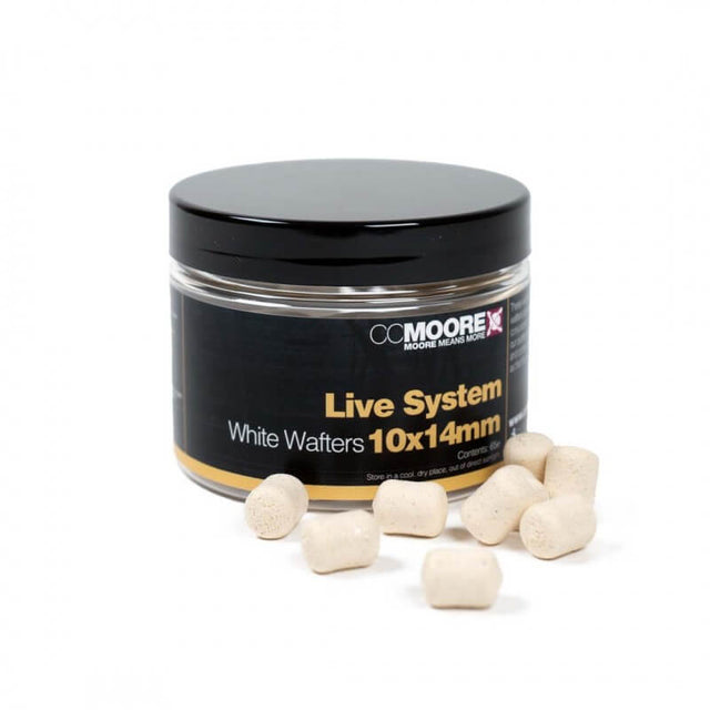 Wafters Dumbells Ccmoore Live System Blanco 10 - 14 mm - Tienda Carpfishing