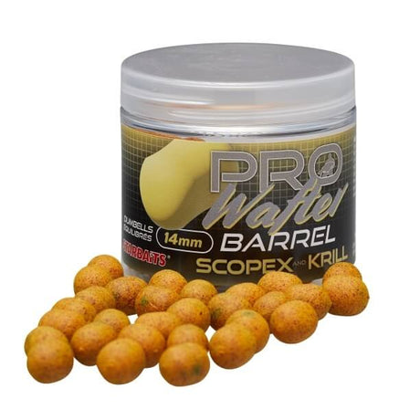 Wafters Dumbells Starbaits Barrel Scopex Krill 14 mm - Tienda Carpfishing