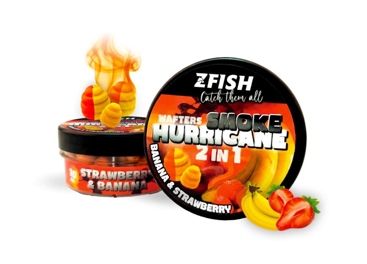 Wafters Zfish Smoke Hurricane 2en1 Strawberry - Banana 8 - 10 mm - Tienda Carpfishing