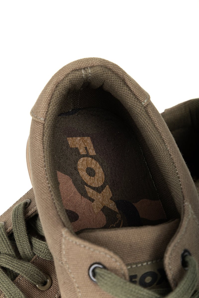 Zapatillas Fox Canvas Caqui - Tienda Carpfishing