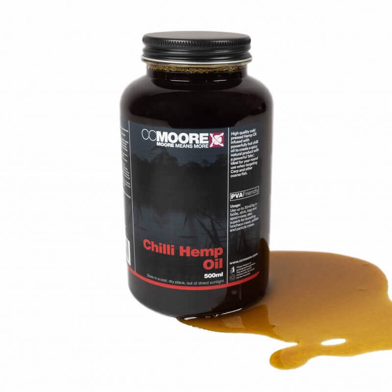 Aceite Ccmoore ChilIi Hemp 500 ml - Tienda Carpfishing