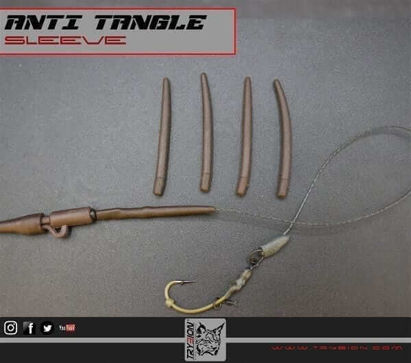 Anti tangle marrón Trybion 40mm - Tienda Carpfishing