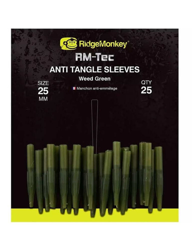 Anti tangle Ridge Monkey verde 25 mm - Tienda Carpfishing