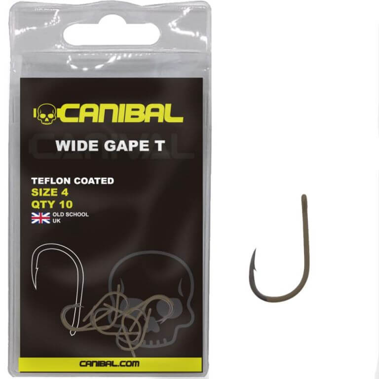 Anzuelos Canibal Wide Gape Camo - Tienda Carpfishing