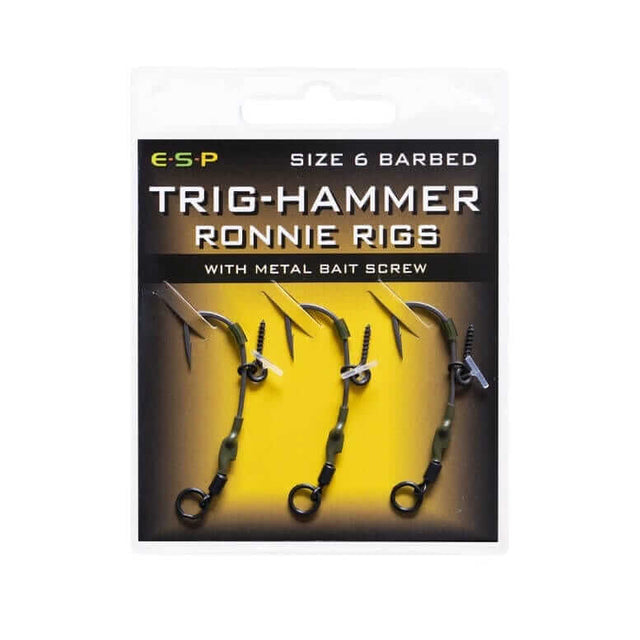 Anzuelos montados ESP Trig Hammer 6 - Tienda Carpfishing