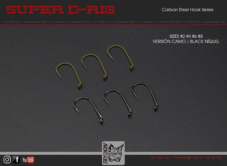 Anzuelos Trybion Super D - Rig - Tienda Carpfishing