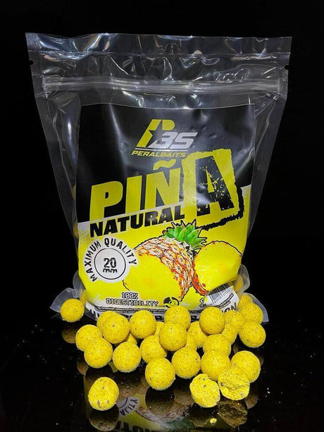Boilies Peralbaits Piña Natural 20 mm - Tienda Carpfishing