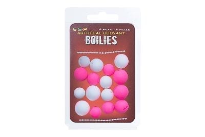 Boilies Pop Ups ESP blanco y rosa - Tienda Carpfishing