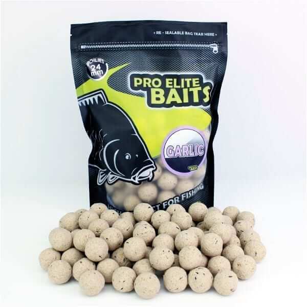 Boilies Pro Elite Baits Garlic 24 mm - Tienda Carpfishing