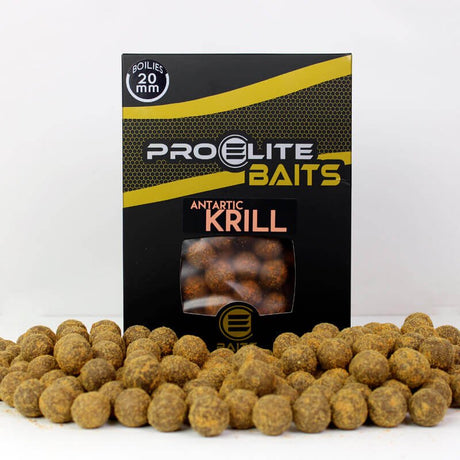 Boilies Pro Elite Baits Gold Antartic Krill 20 mm - Tienda Carpfishing