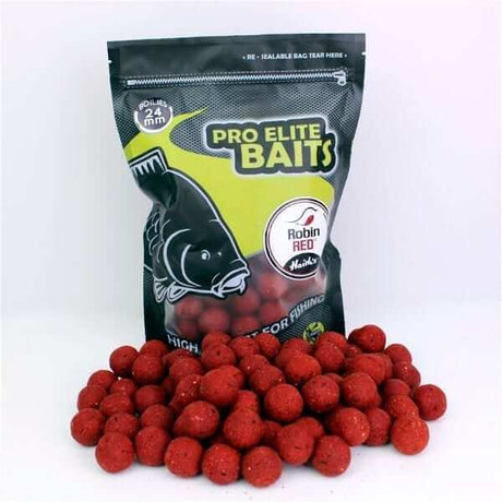 Boilies Pro Elite Baits Robin Red 24 mm - Tienda Carpfishing