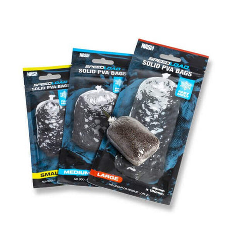 Bolsas de PVA rápidas Nash M – 70 x 155 mm - Tienda Carpfishing