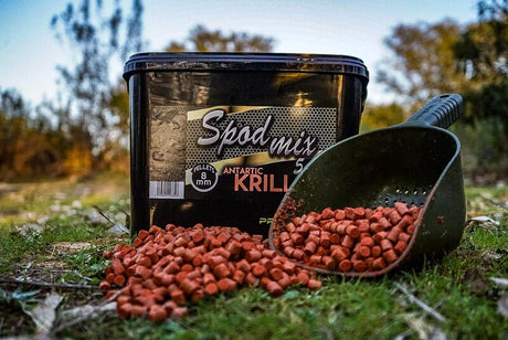 Cubo Pellets Spod Mix Pro Elite Baits Gold Antartic Krill 8 mm 5 kg - Tienda Carpfishing