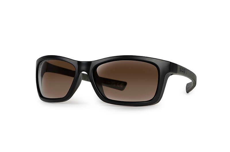 Gafas de sol polarizadas Fox Wraps Negro/Verde - Tienda Carpfishing