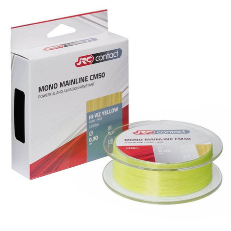 Hilo JRC Contact CM50 Hi - Viz Amarillo 1200 m - Tienda Carpfishing