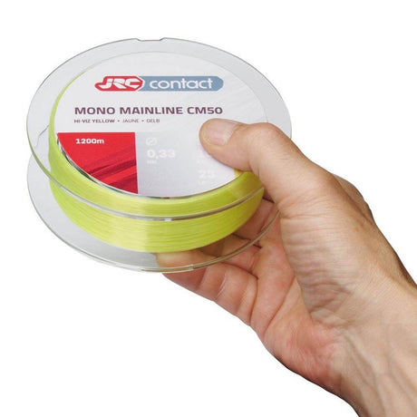 Hilo JRC Contact CM50 Hi - Viz Amarillo 600 m - Tienda Carpfishing