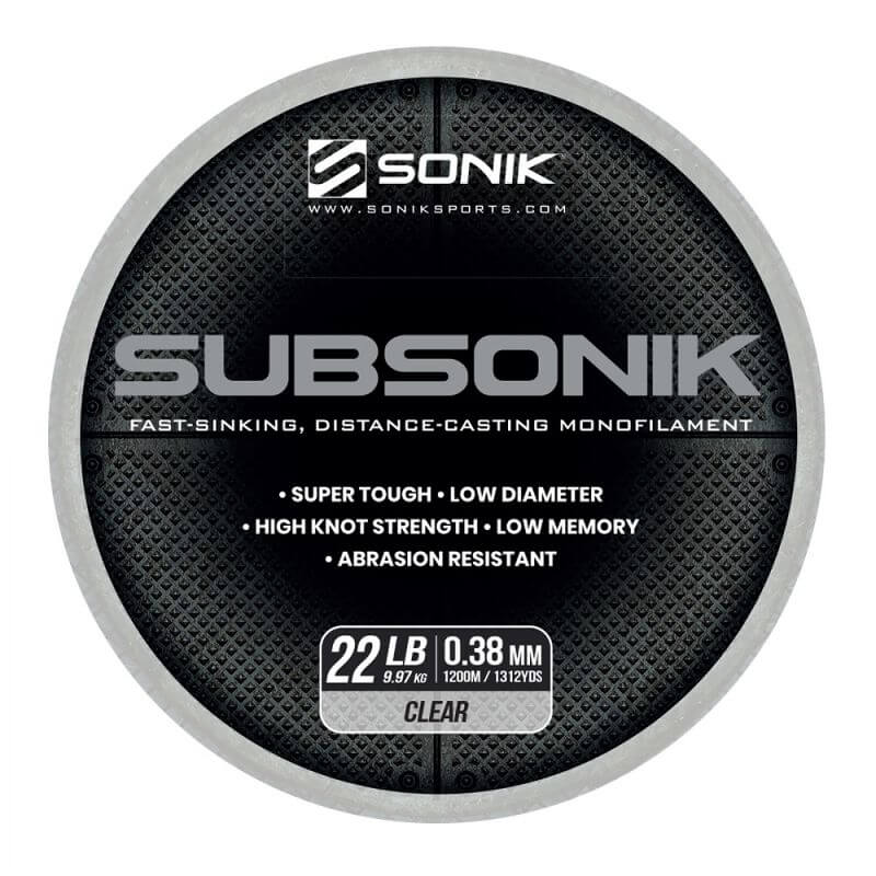 Hilo Sonik Subsonik Claro 1200 m - Tienda Carpfishing