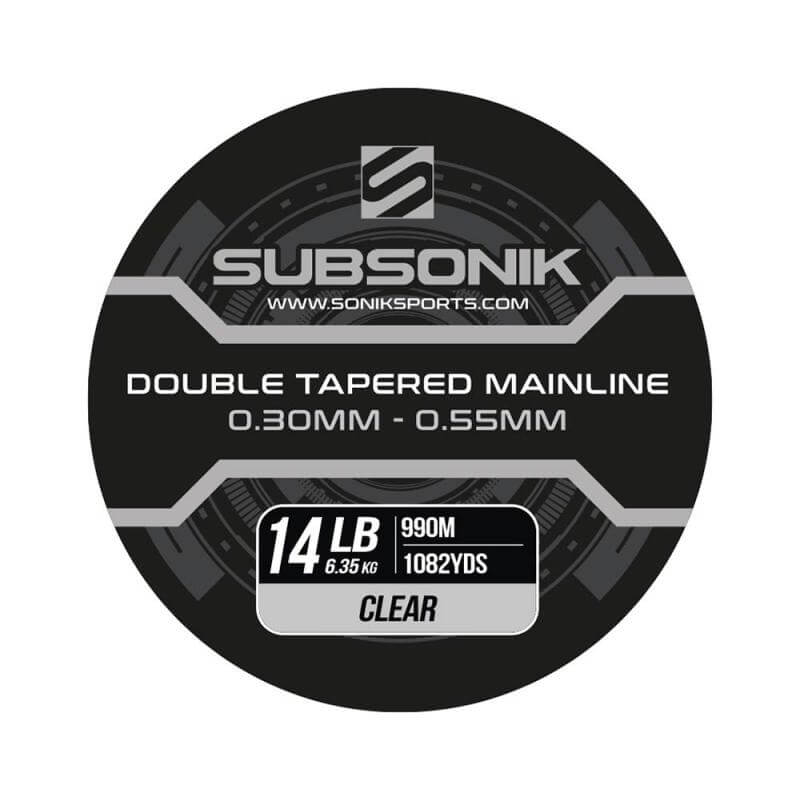 Hilo Sonik Subsonik Double Tapered Claro 990 m - Tienda Carpfishing