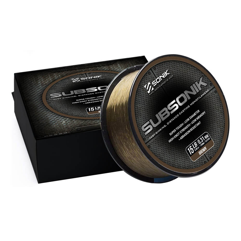 Hilo Sonik Subsonik Marrrón 1200 m - Tienda Carpfishing