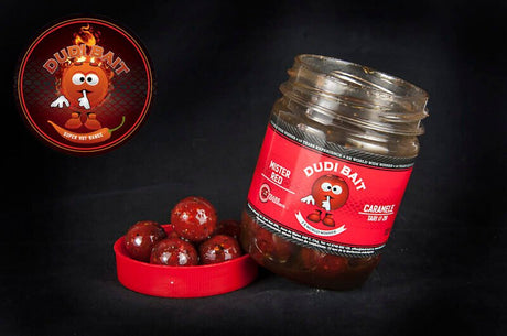 Hook Baits Solubles Dudi Bait Glugged Mister Red Super Hot 16 mm - Tienda Carpfishing