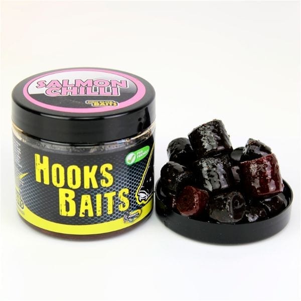 Hook Pellets con líquido Pro Elite Baits Salmón Chilli 14 - 20 mm - Tienda Carpfishing