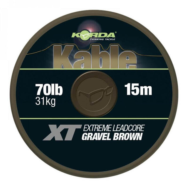 Leadcore Korda Kable Marrón 70 lb / 15 m - Tienda Carpfishing