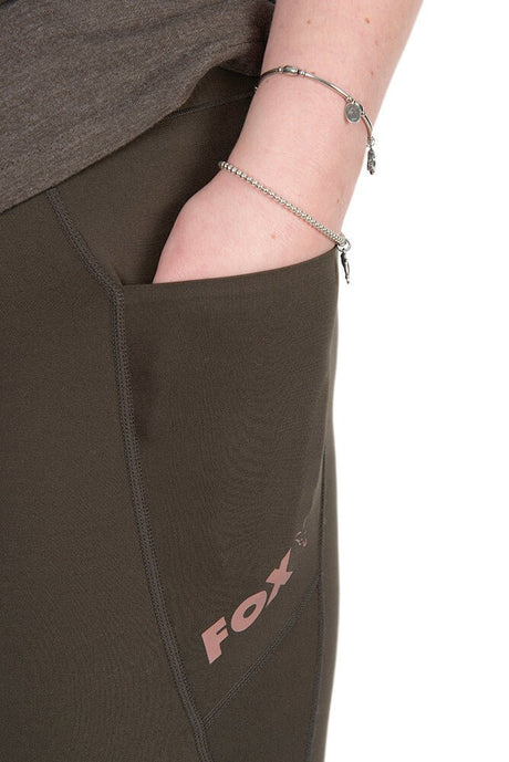 Leggins Mujer Fox WC Verdes - Tienda Carpfishing