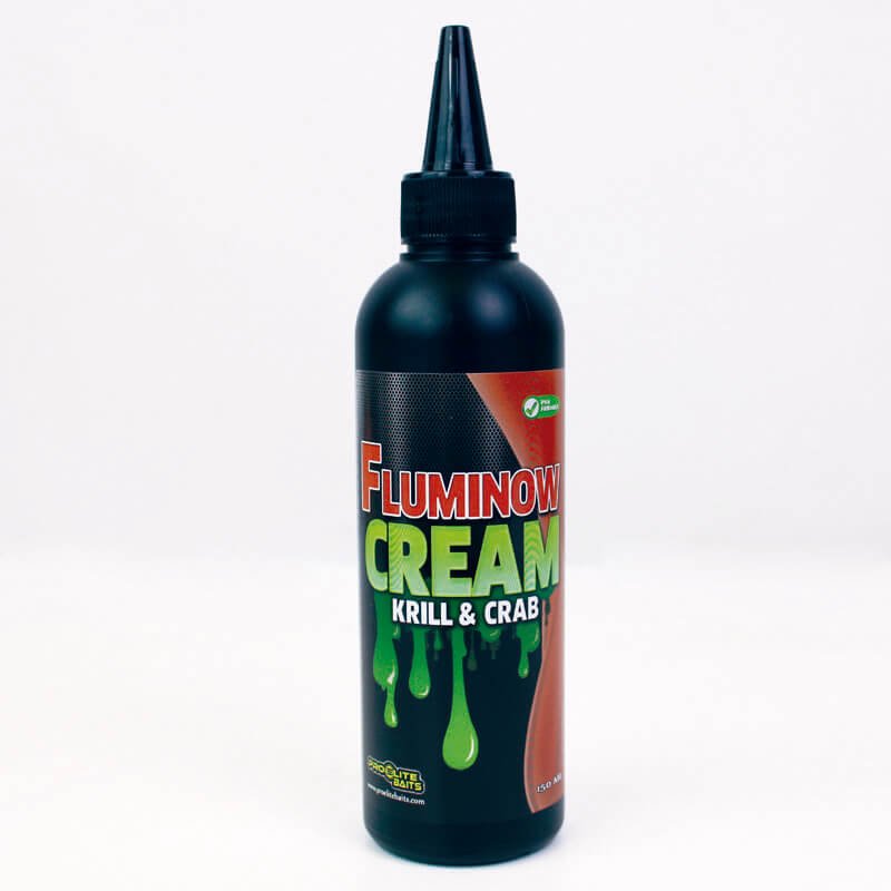 Líquido Fluminow Cream Pro Elite Baits Krill Crab 150 ml - Tienda Carpfishing