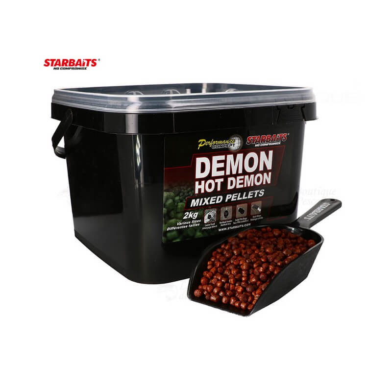 Mix de pellet Starbaits Hot Demon 2 Kg - Tienda Carpfishing