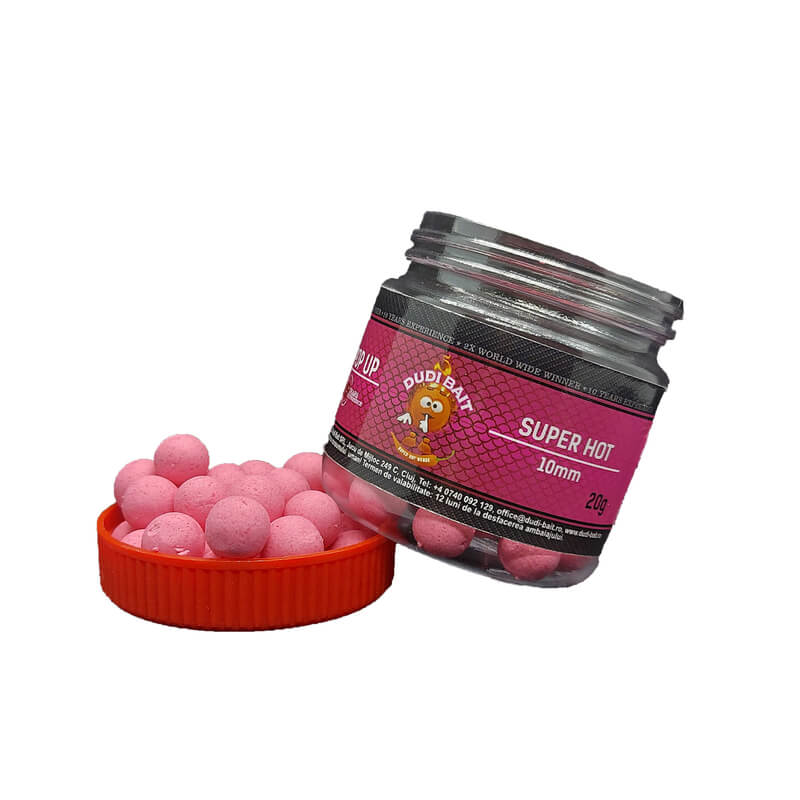 Pop Ups Dudi Bait Super Hot 14 mm - Tienda Carpfishing