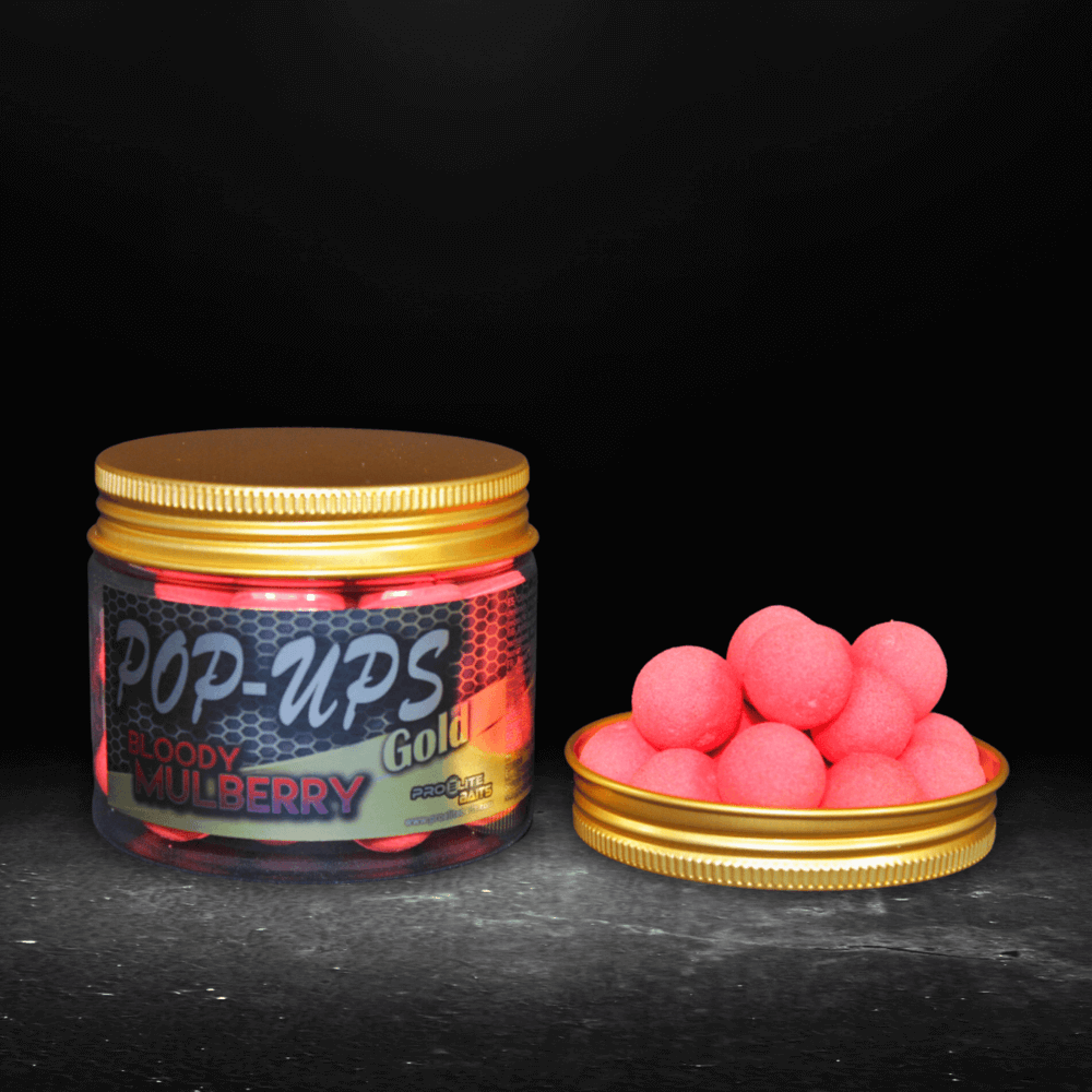 Pop Ups Pro Elite Baits Gold Bloody Mulberry Rosa 20 mm - Tienda Carpfishing