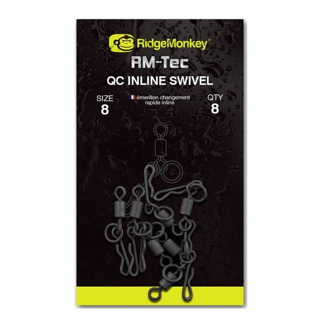 Quick Change Ridge Monkey RM - Tec In - Line Swivel Nº8 - Tienda Carpfishing