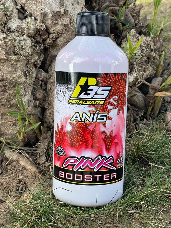 Remojo Booster Pink Peralbaits Anis 500 ml - Tienda Carpfishing