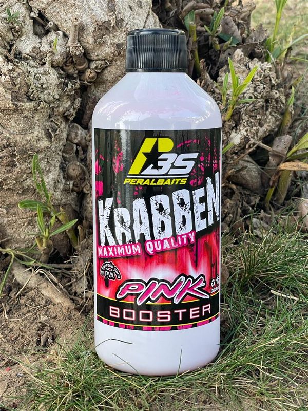 Remojo Booster Pink Peralbaits Krabben 500 ml - Tienda Carpfishing