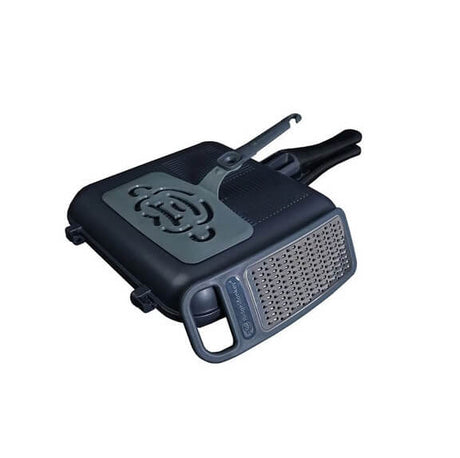Sartén Ridge Monkey Pan - Griddle Connect Granite XXL - Tienda Carpfishing