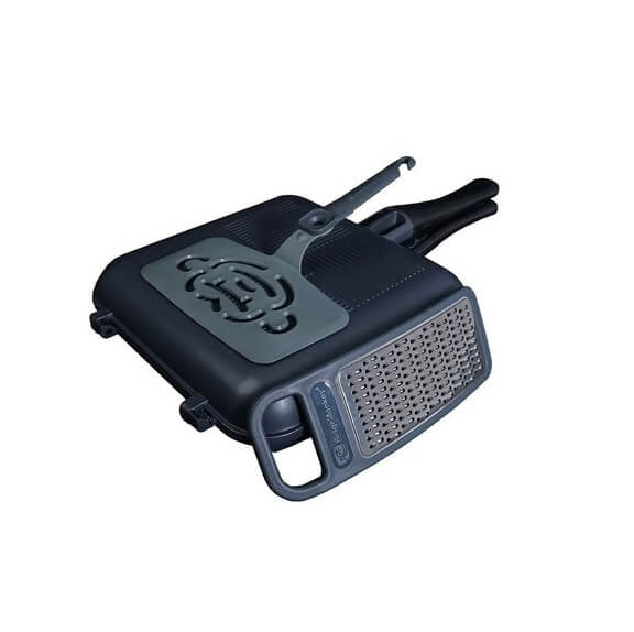 Sartén Ridge Monkey Pan - Griddle Connect Granite XXL - Tienda Carpfishing