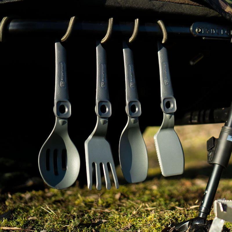 Set de utensilios de cocina Ridge Monkey Q - Lock - Tienda Carpfishing