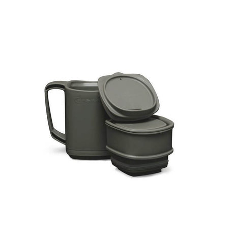 Set de utensilios Ridge Monkey ThermoMug DLX Brew Verde - Tienda Carpfishing